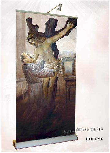 Padre Pio avec le Christ - Cod. F100/14