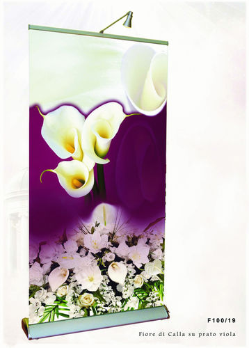 Calla fleur fond violet - Cod. F100/19