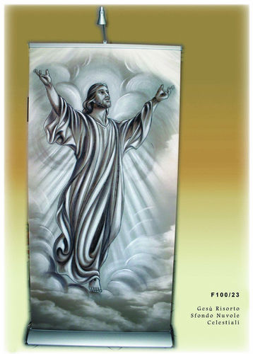 Gesù asceso con nuvole (Riello) - Cod. F100/23