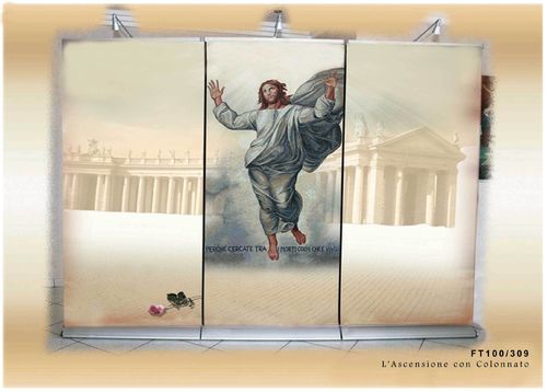 Jésus ressuscité avec colonnade - Cod. FT100/309