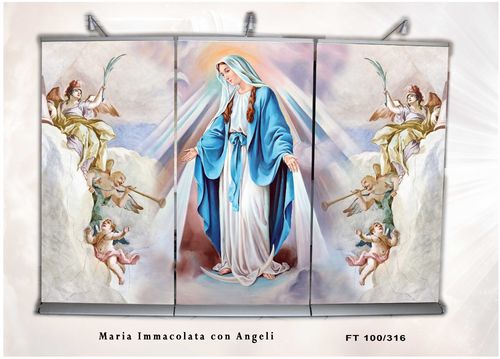 Maria Immacolata con angeli - Cod. FT100/316