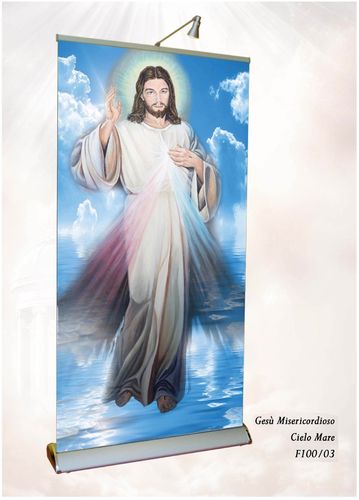 Gesù Misericordioso con cielo e mare - Cod. F100/03